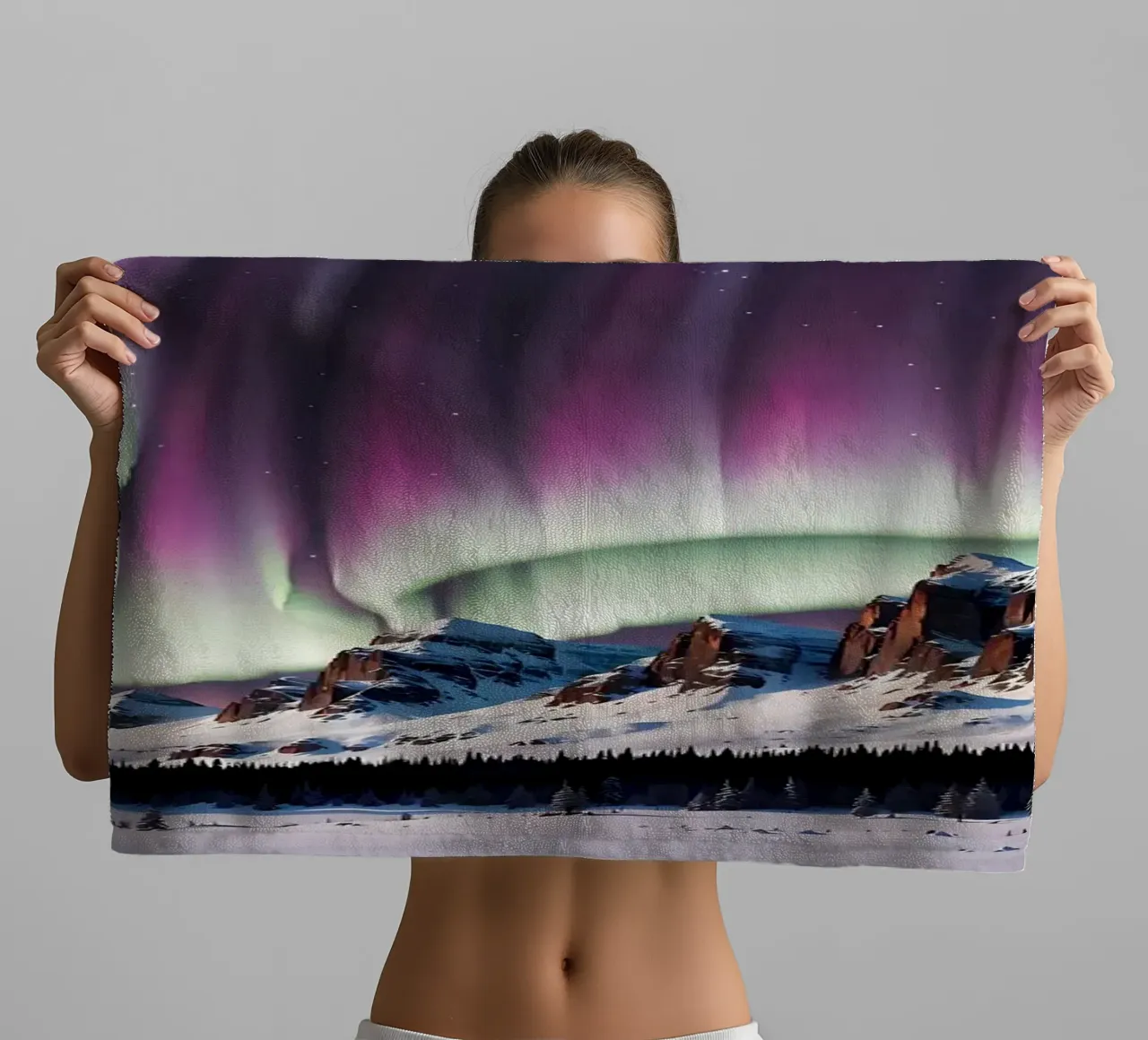 L'aurora boreale asciugamano da bagno da Matthew Katz