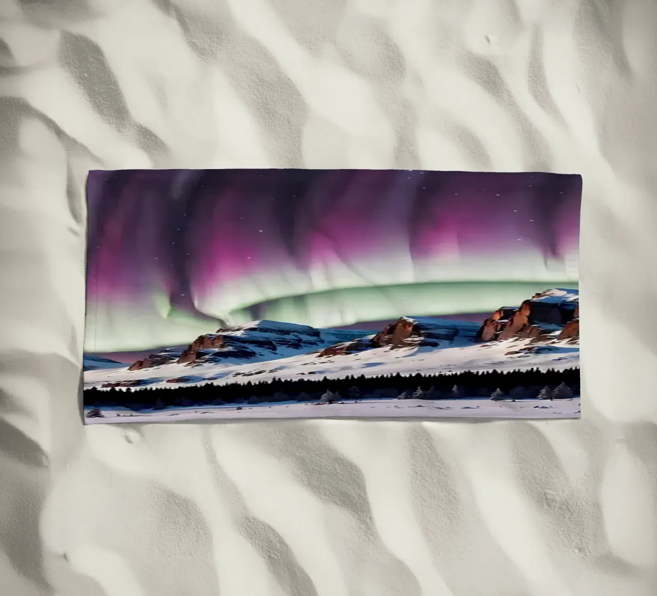 L'aurora boreale telo mare da Matthew Katz