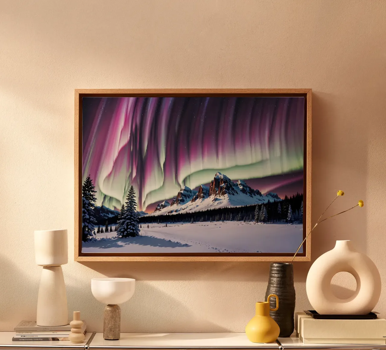 L'aurora boreale tela da Matthew Katz