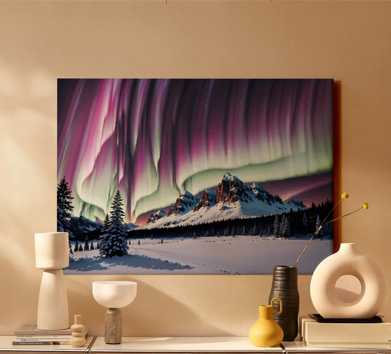 L'aurora boreale tela da Matthew Katz