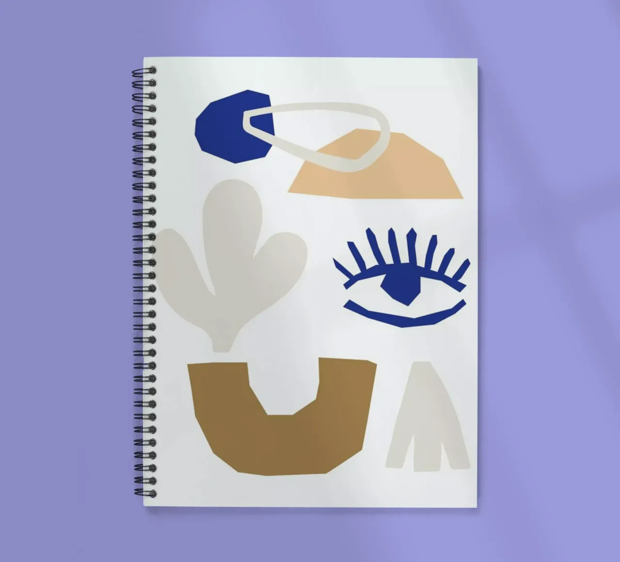 Abstract Shapes No 2 spiral notebook by KRUTH DESIGN
