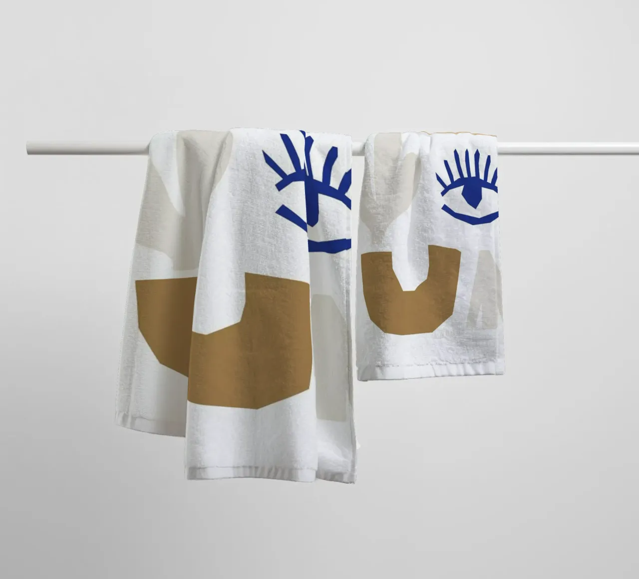 Abstract Shapes No 2 asciugamano da bagno da KRUTH DESIGN