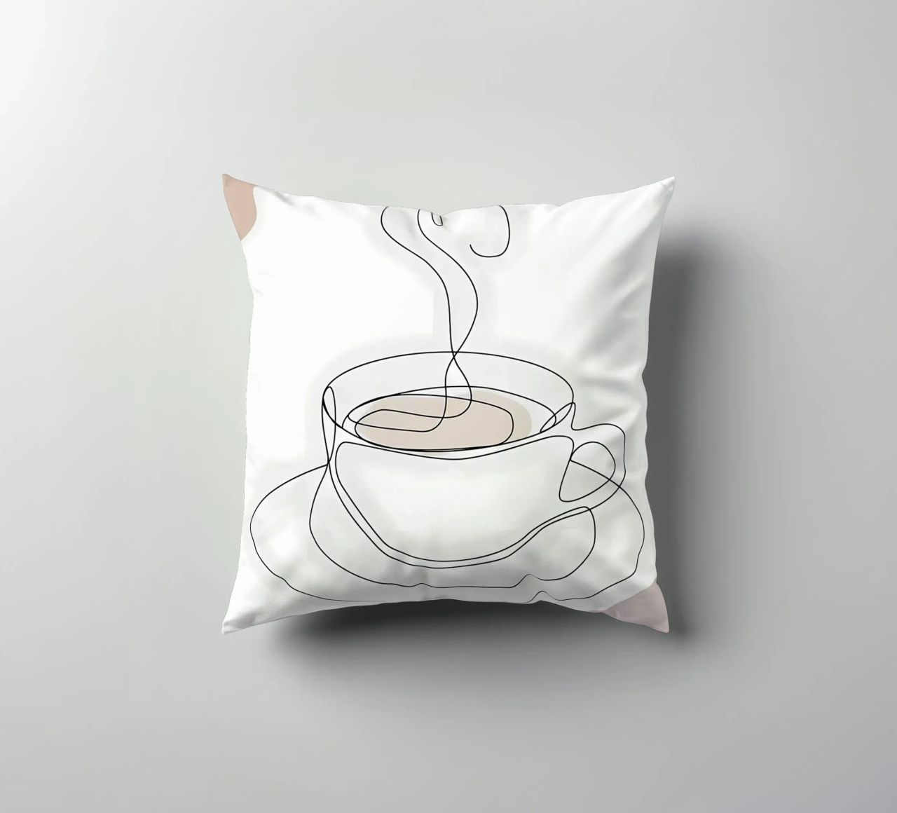 Tazza da caffè fumante cuscino da Aiden Garcia
