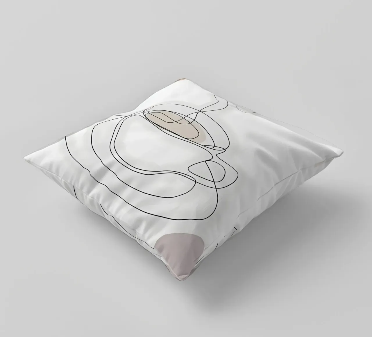 Steaming Caffee Mug decorative cushion by Aiden Garcia