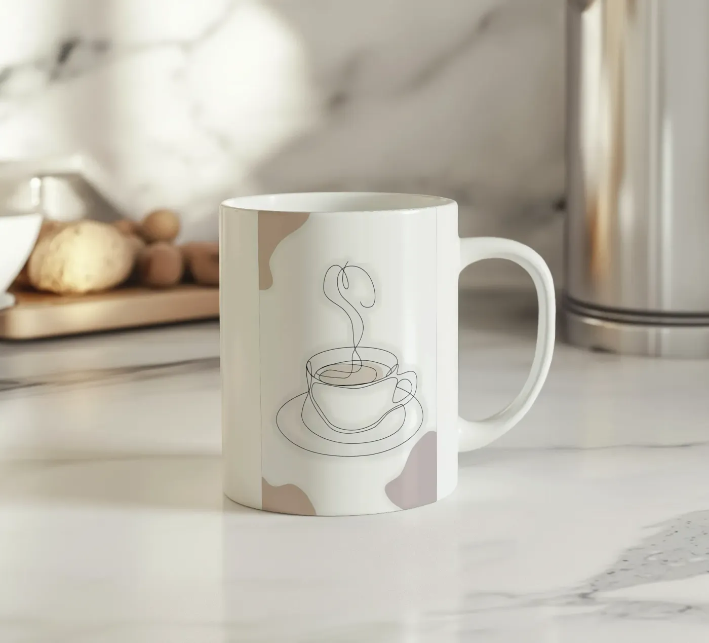 Steaming Caffee Mug ceramic mug by Aiden Garcia