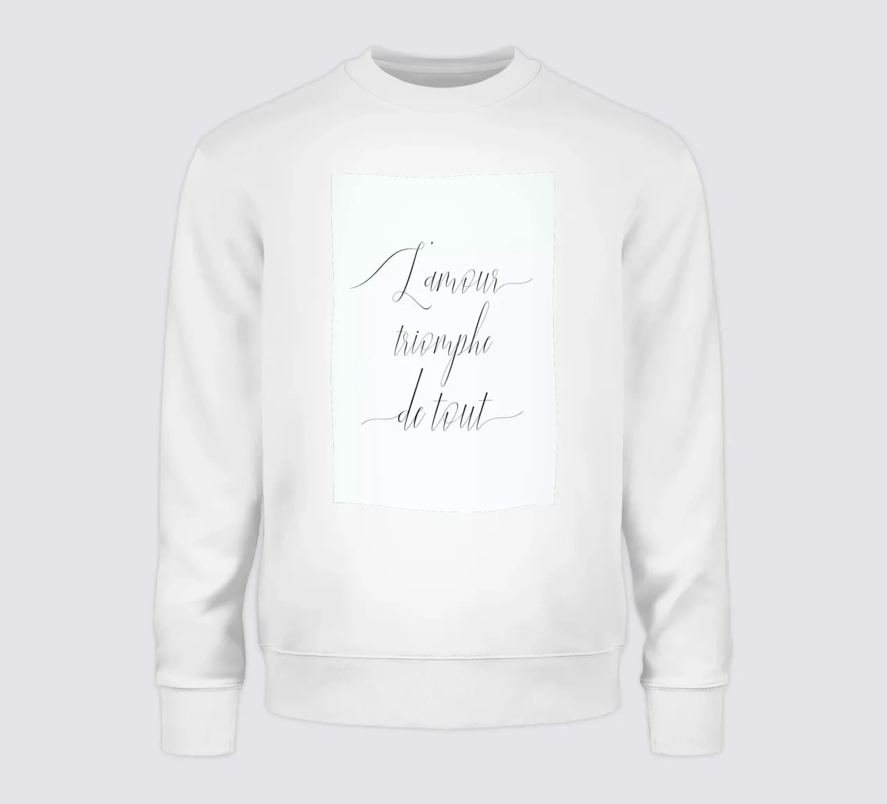 L'amour triomphe felpa da typed