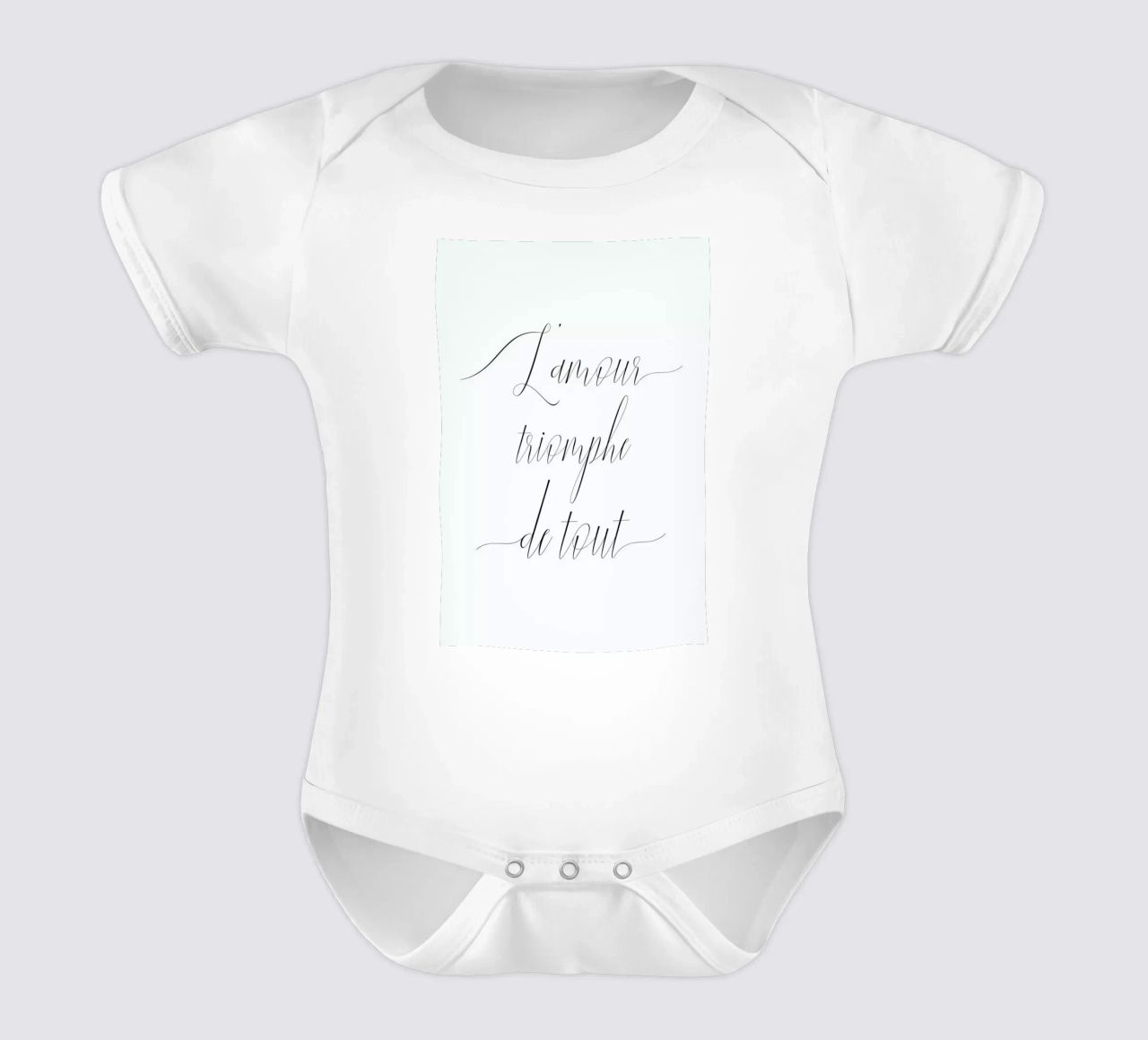 L'amour triomphe body neonato maniche corte da typed