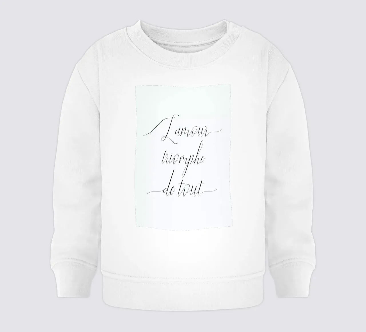 L'amour triomphe Baby Sweatshirt von typed