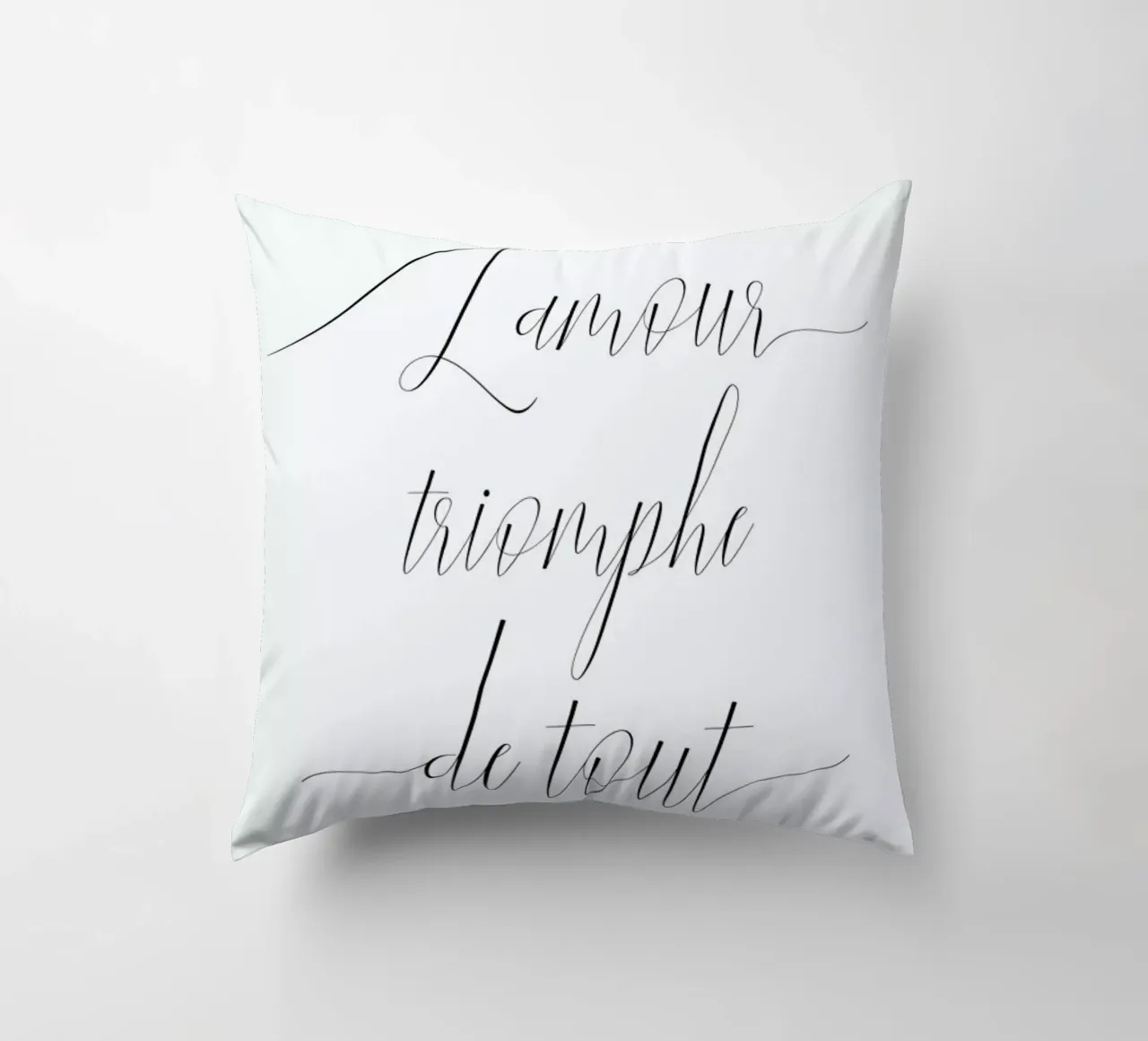 L'amour triomphe cuscino da typed