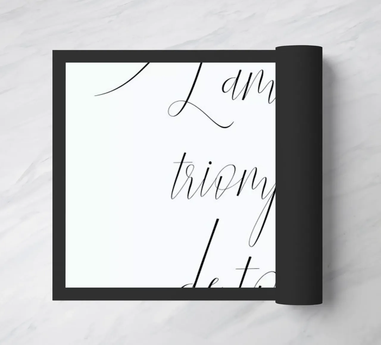 L'amour triomphe Fußmatte von typed
