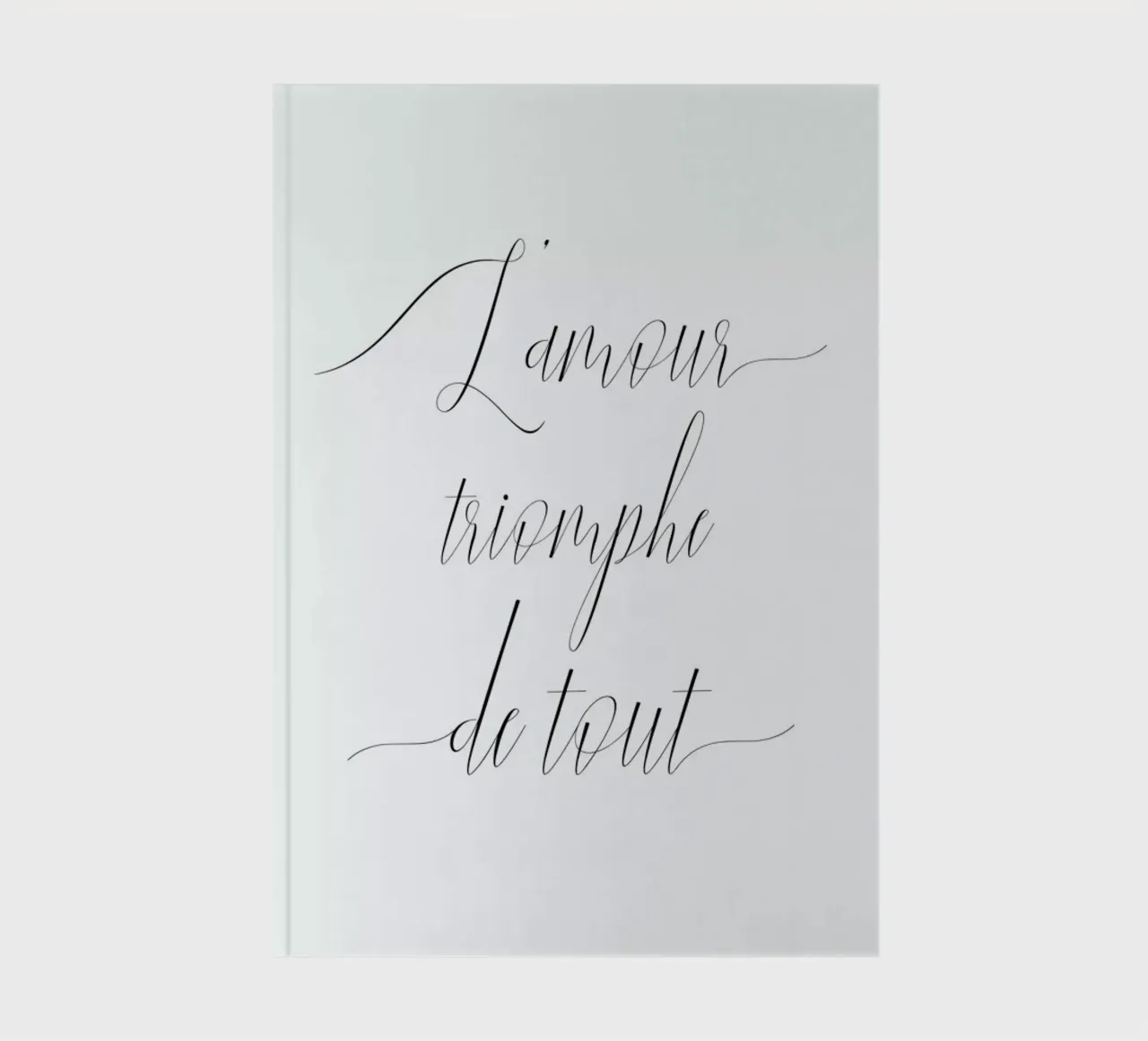 L'amour triomphe Notizbuch von typed
