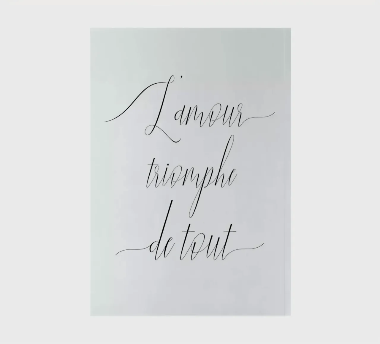 L'amour triomphe Notizbuch von typed