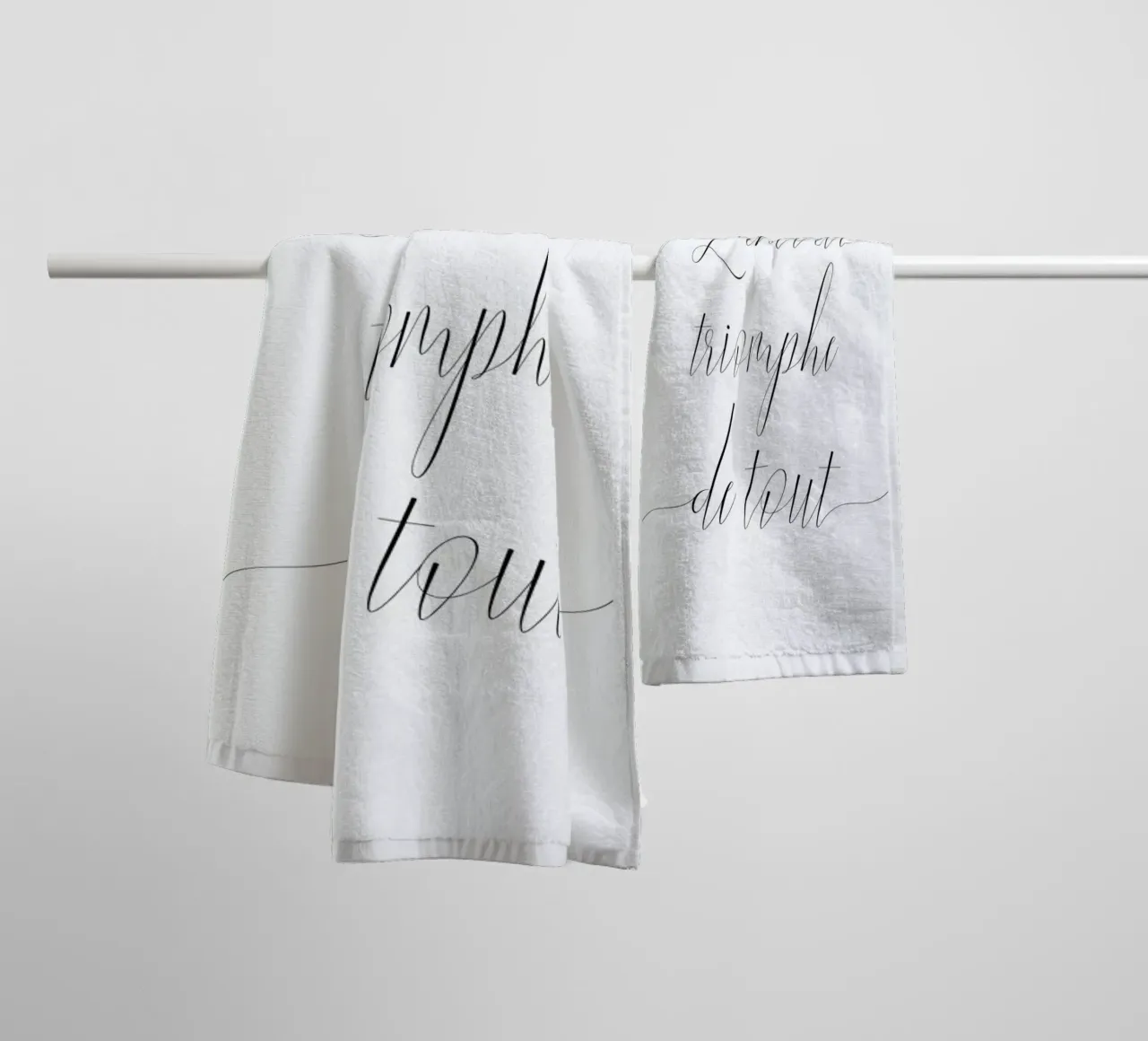 L'amour triomphe asciugamano da bagno da typed