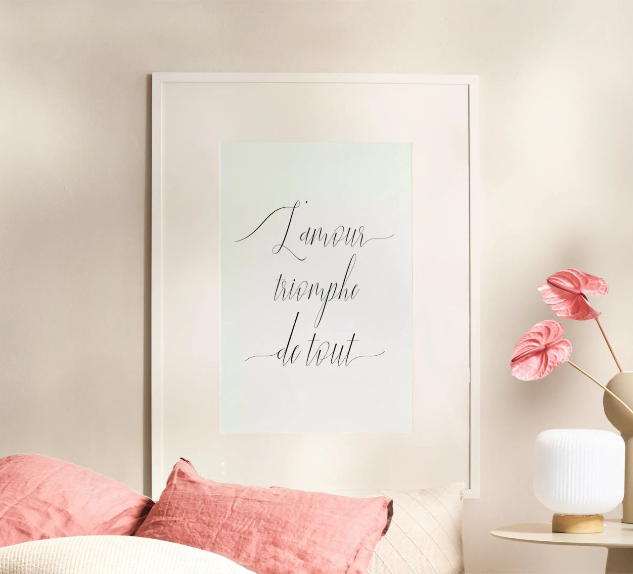 L'amour triomphe carta hahnemühle da typed