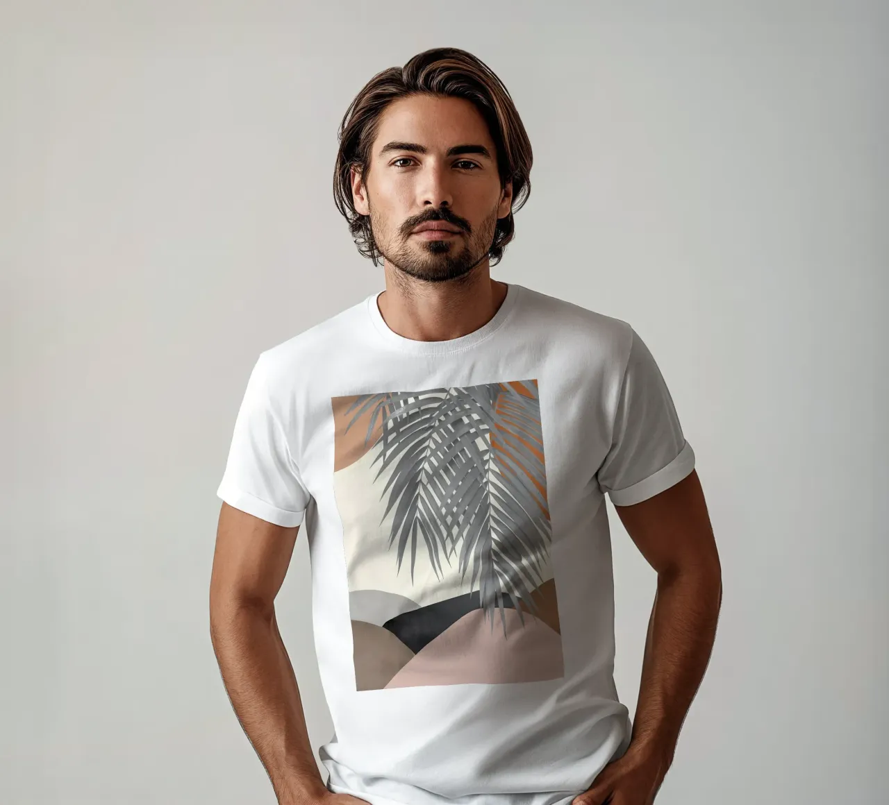 Forme astratte Palm 2 t-shirt da Nicholas Campbell