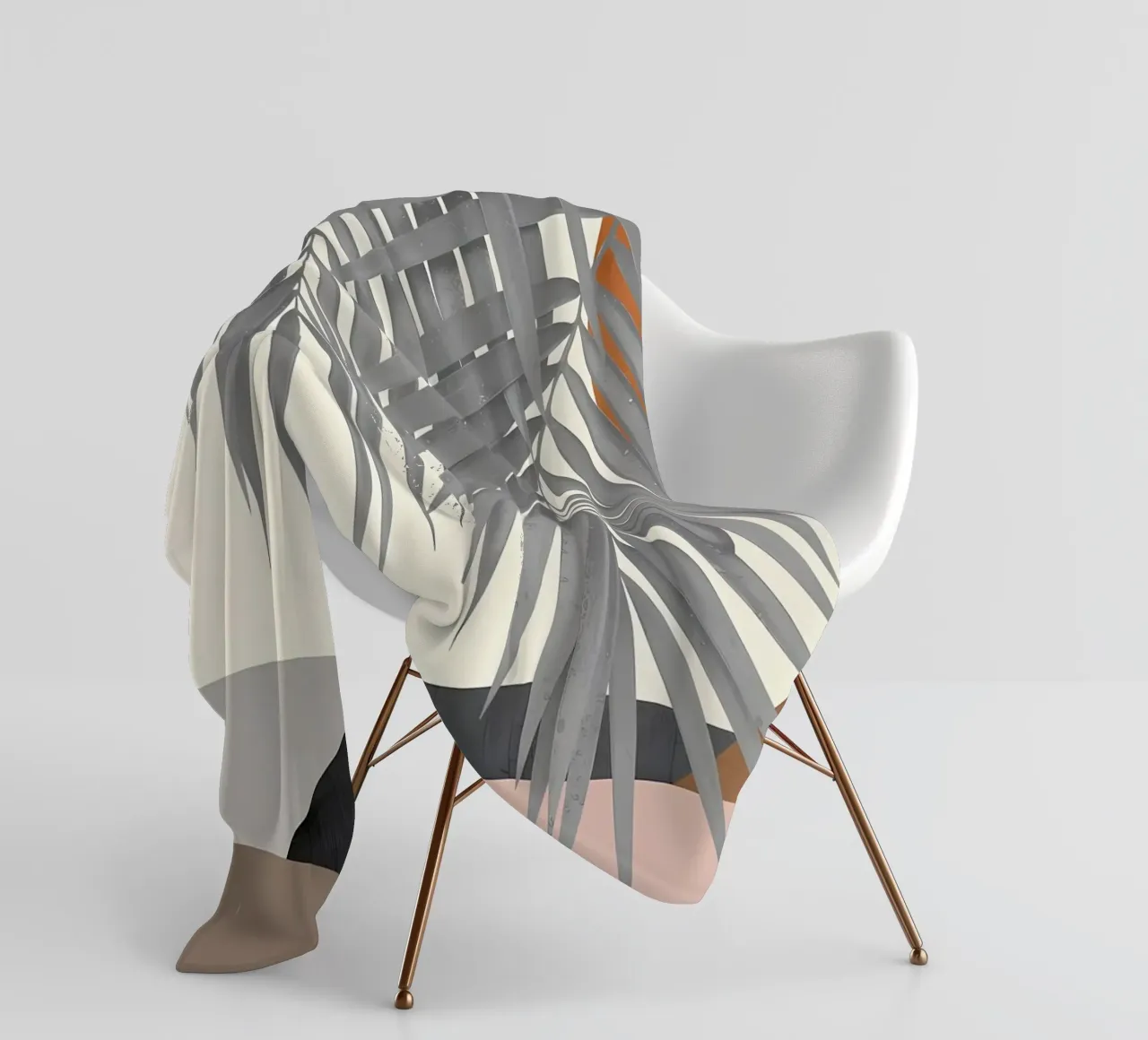 Forme astratte Palm 2 coperta in pile da Nicholas Campbell