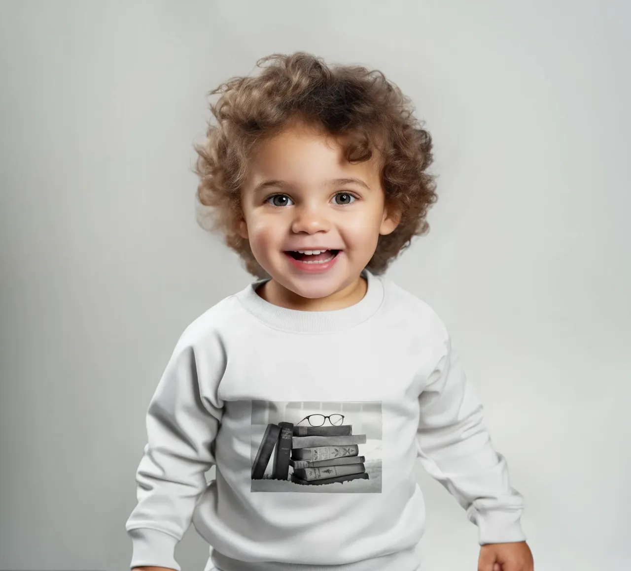 Stapel von Büchern Baby Sweatshirt von Aiden Garcia