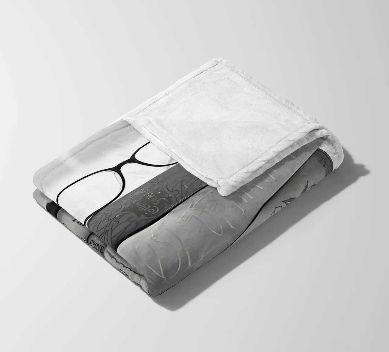 Stack of books fleece blanket by Aiden Garcia