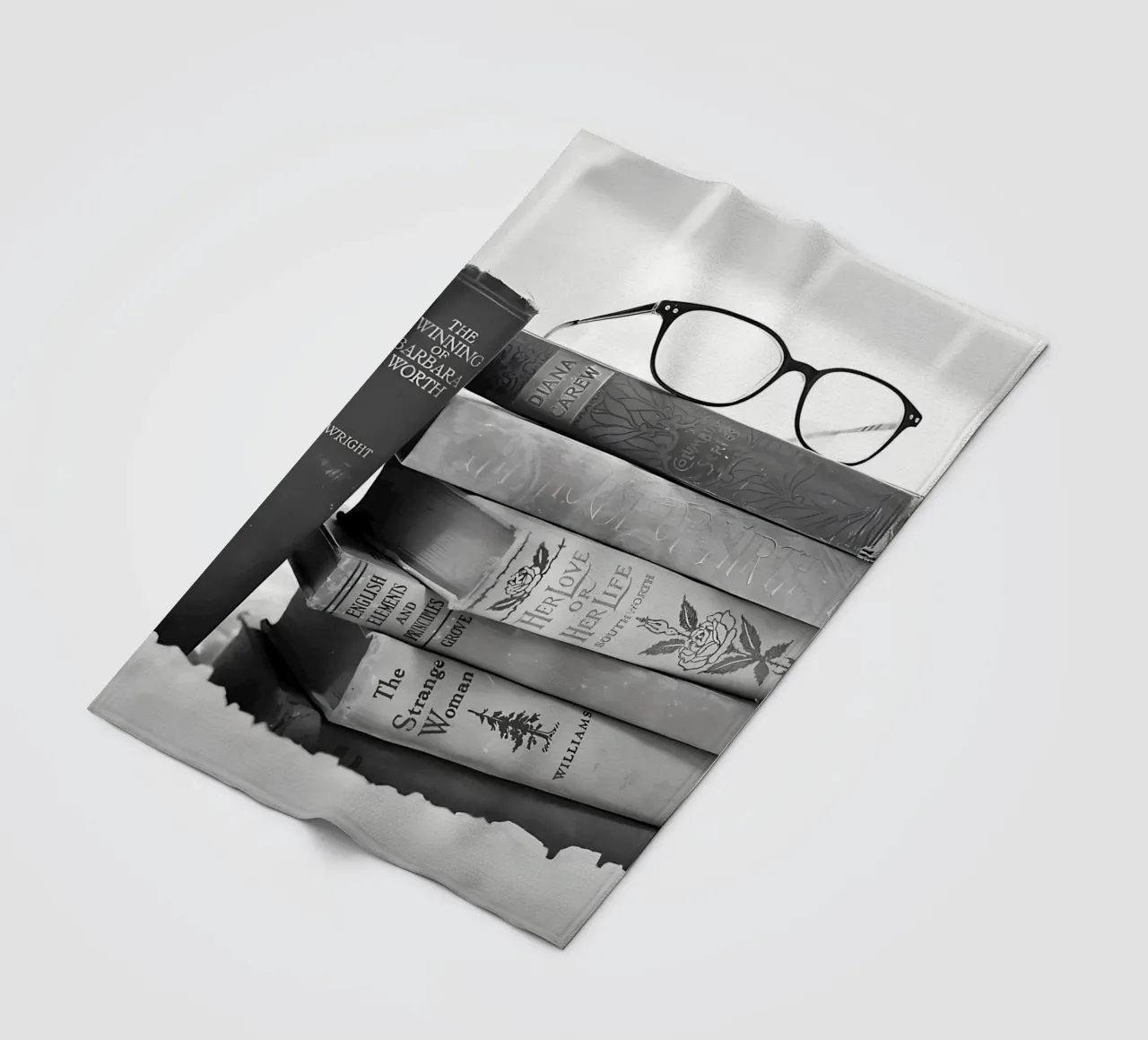 Stack of books fleece blanket by Aiden Garcia