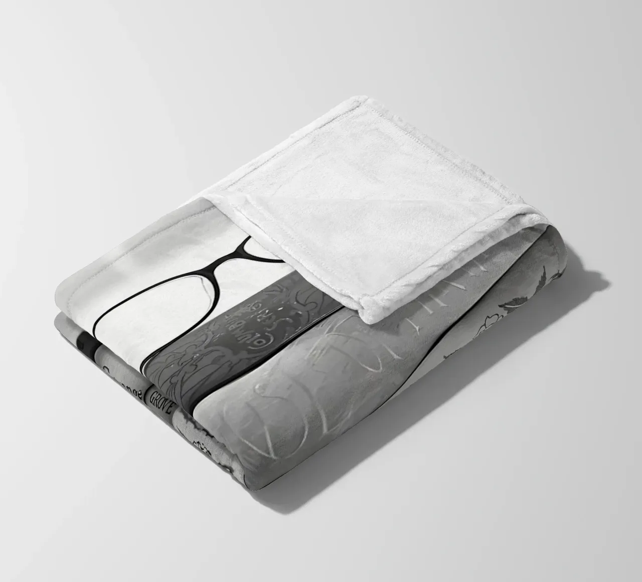 Stack of books fleece blanket by Aiden Garcia