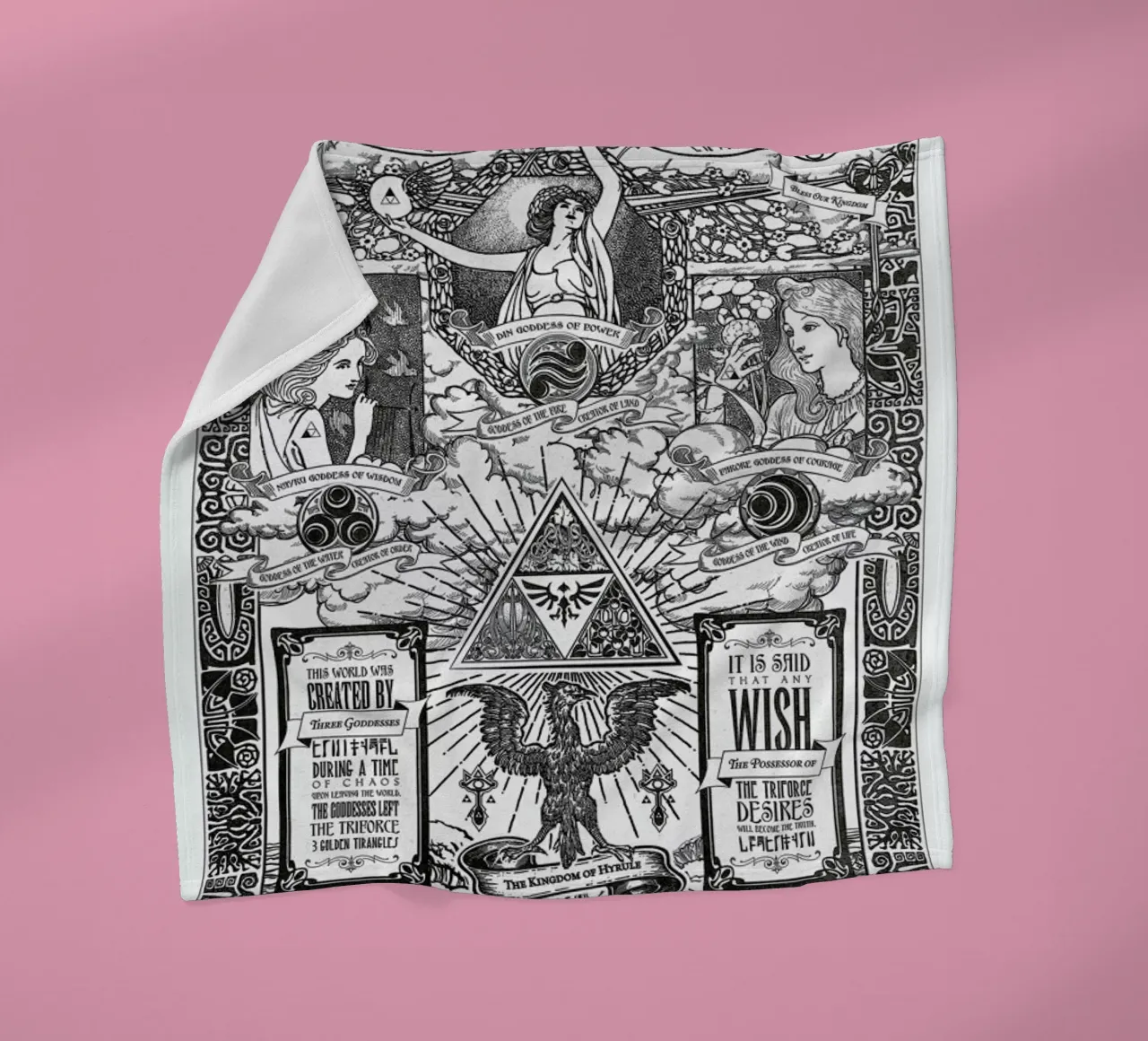 The Three Goddesses of Hyrule coperta in pile da Barrett Biggers