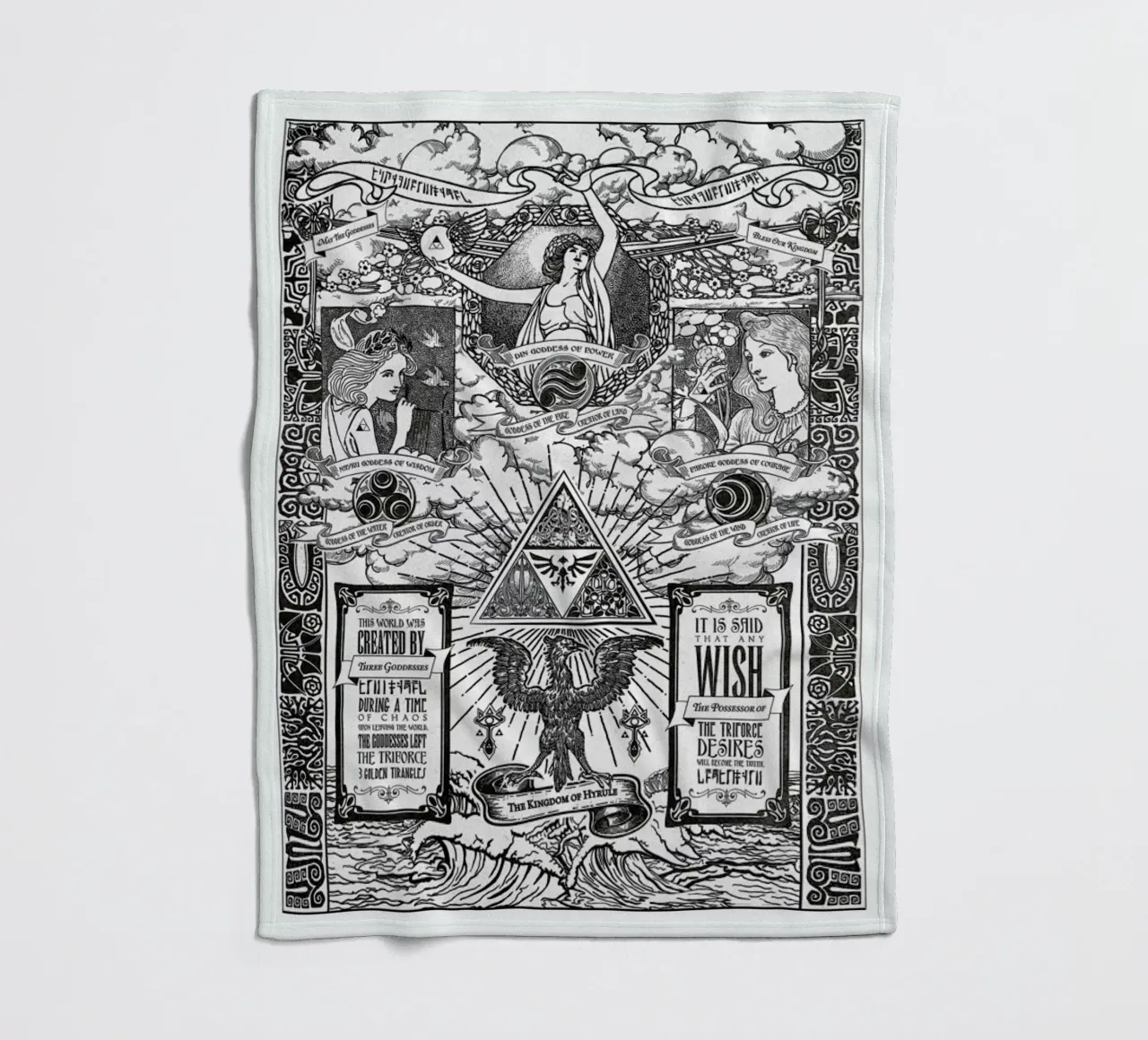 The Three Goddesses of Hyrule coperta in pile da Barrett Biggers