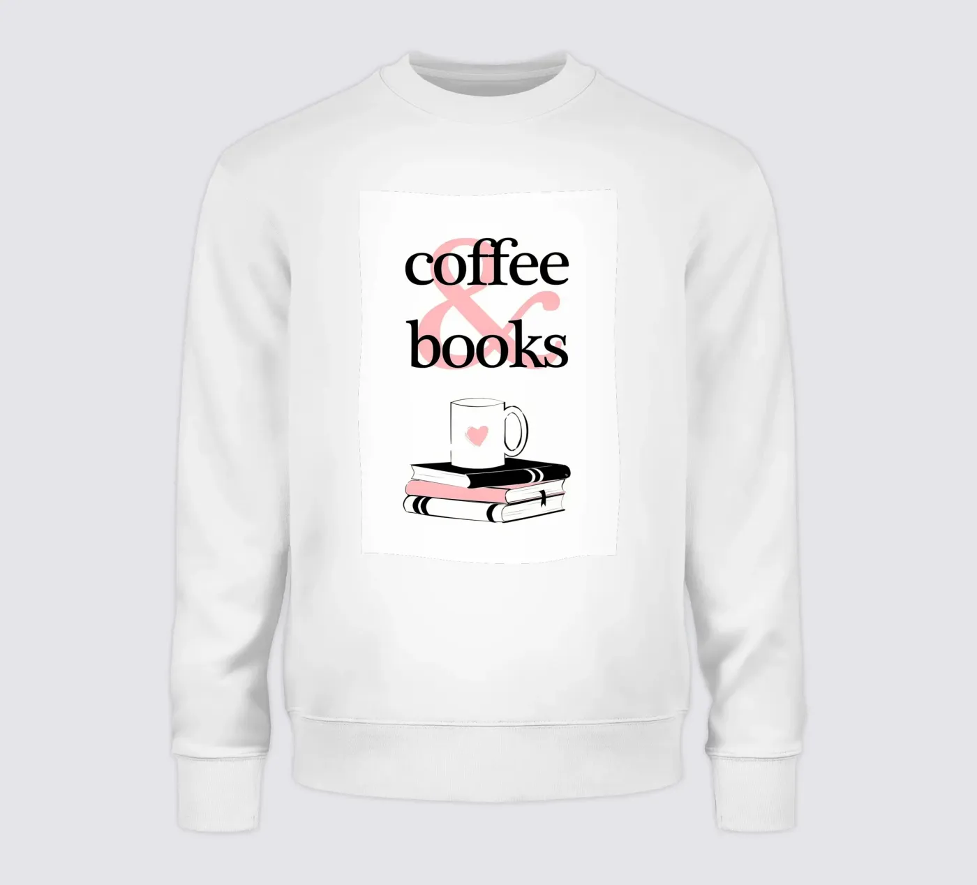 Coffee and books sweatshirt by Aiden Garcia