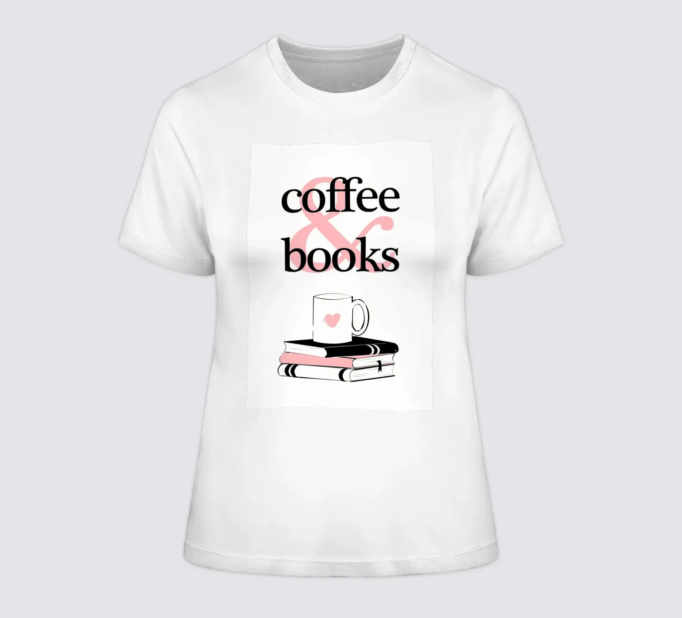 Caffè e libri t-shirt da donna da Aiden Garcia