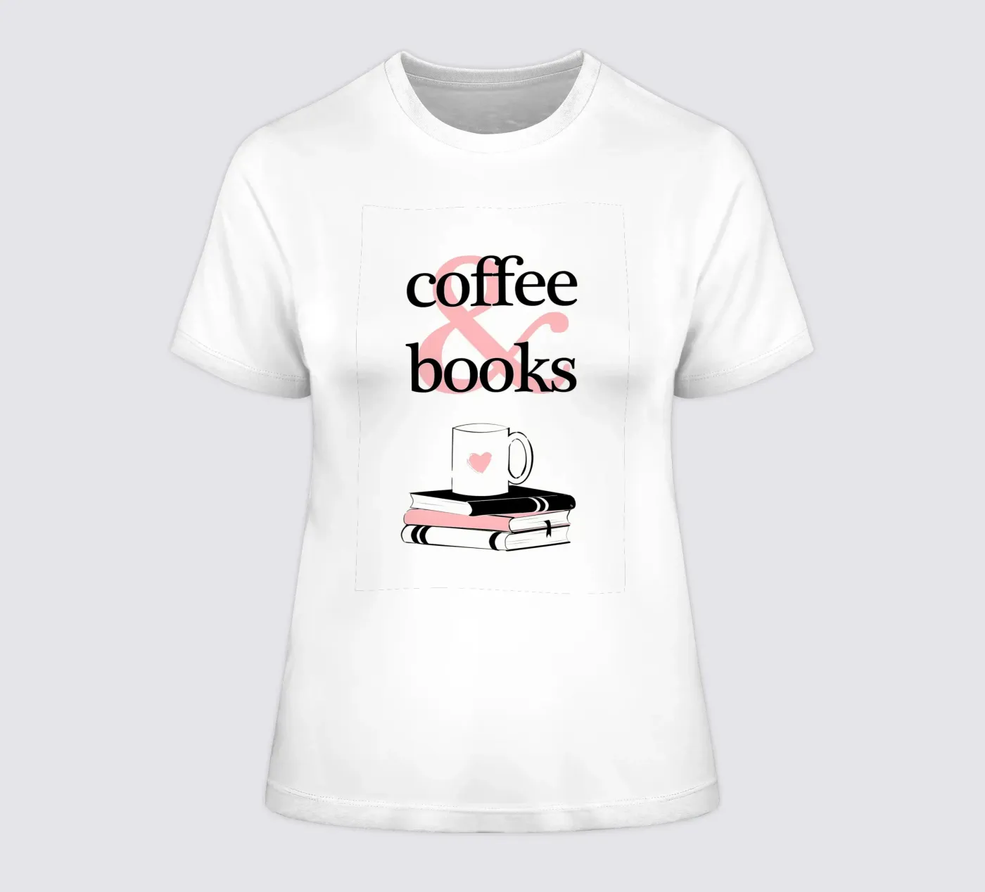 Caffè e libri t-shirt da donna da Aiden Garcia