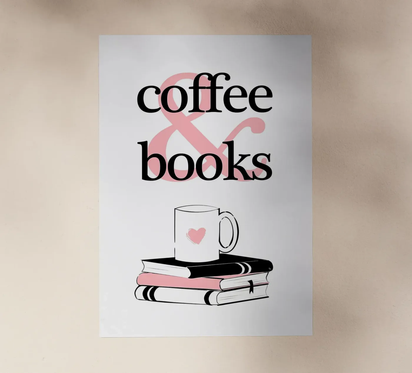 Koffie en boeken backlit folie van Aiden Garcia