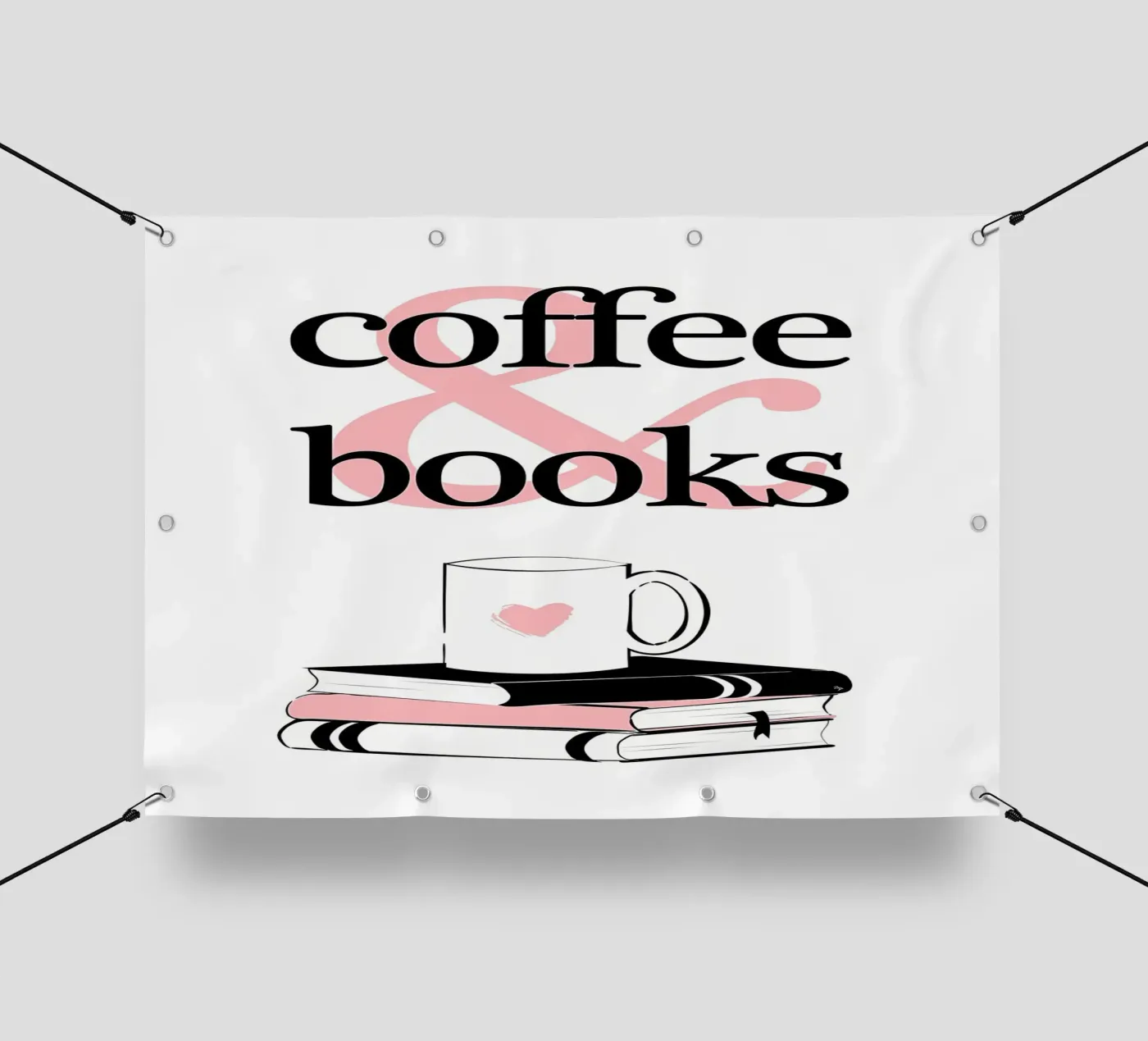 Caffè e libri telo in pvc da Aiden Garcia