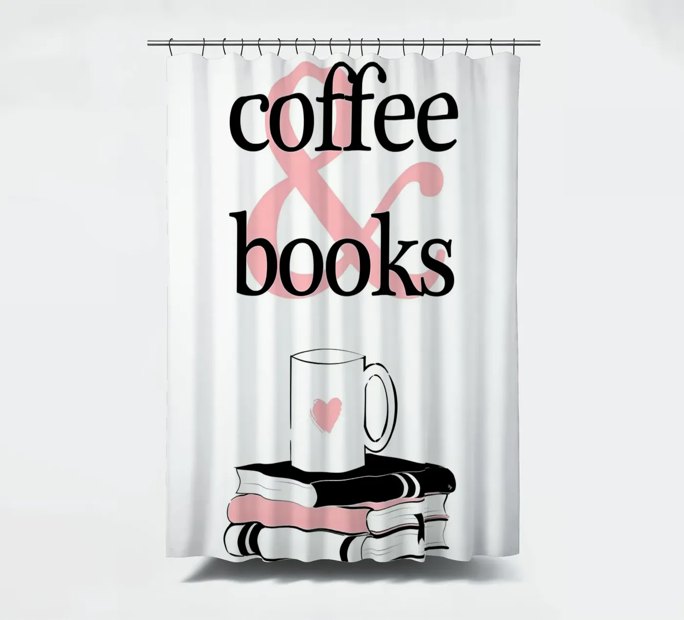 Caffè e libri tenda da doccia da Aiden Garcia