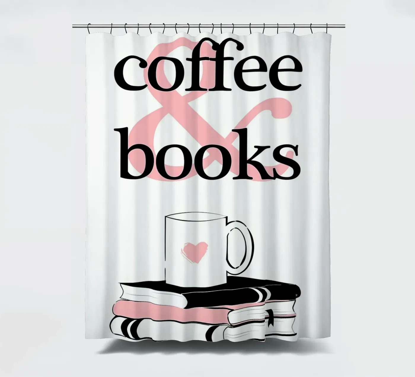 Caffè e libri tenda da doccia da Aiden Garcia