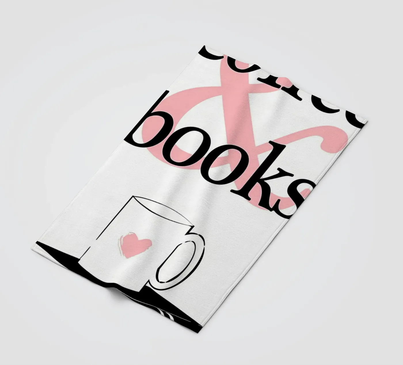 Koffie en boeken fleecedeken van Aiden Garcia