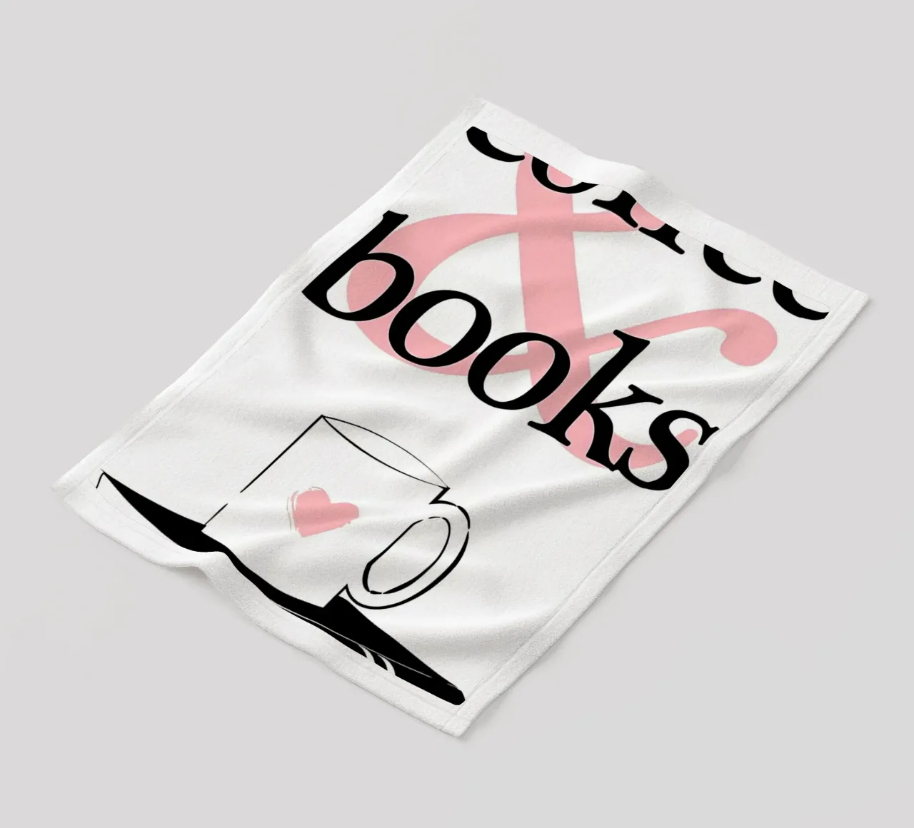 Caffè e libri coperta in pile da Aiden Garcia