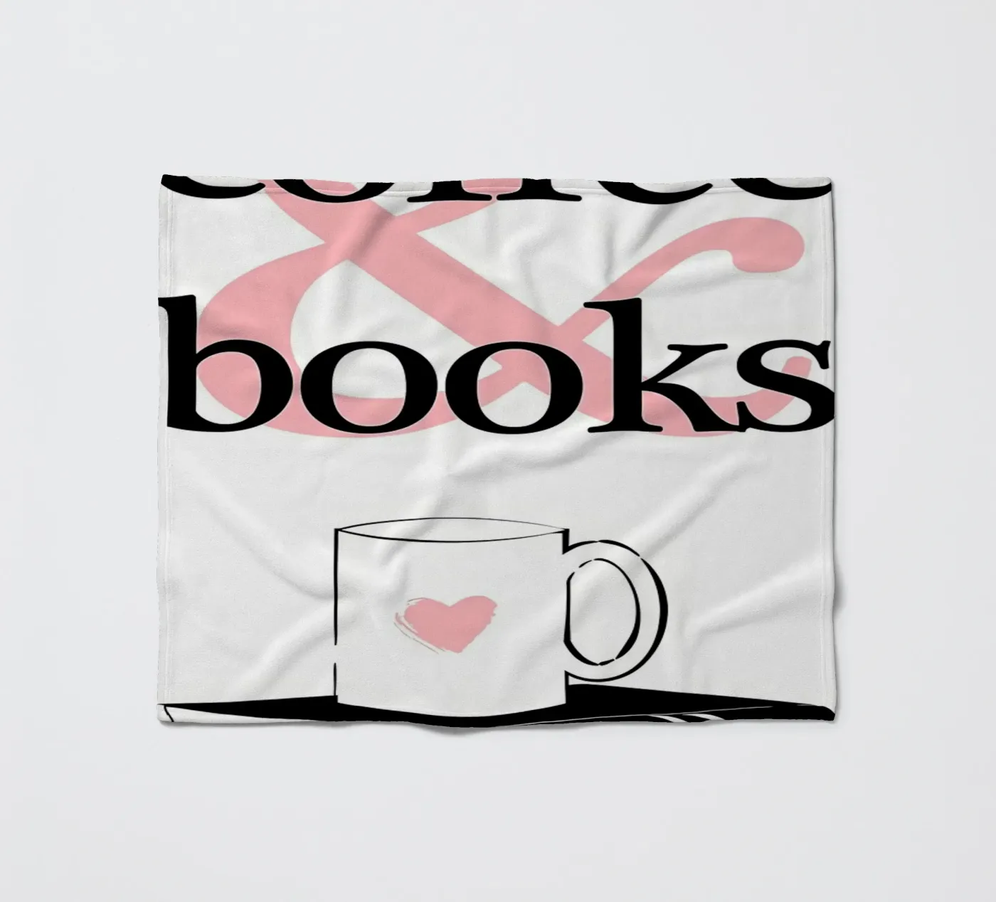 Koffie en boeken fleecedeken van Aiden Garcia
