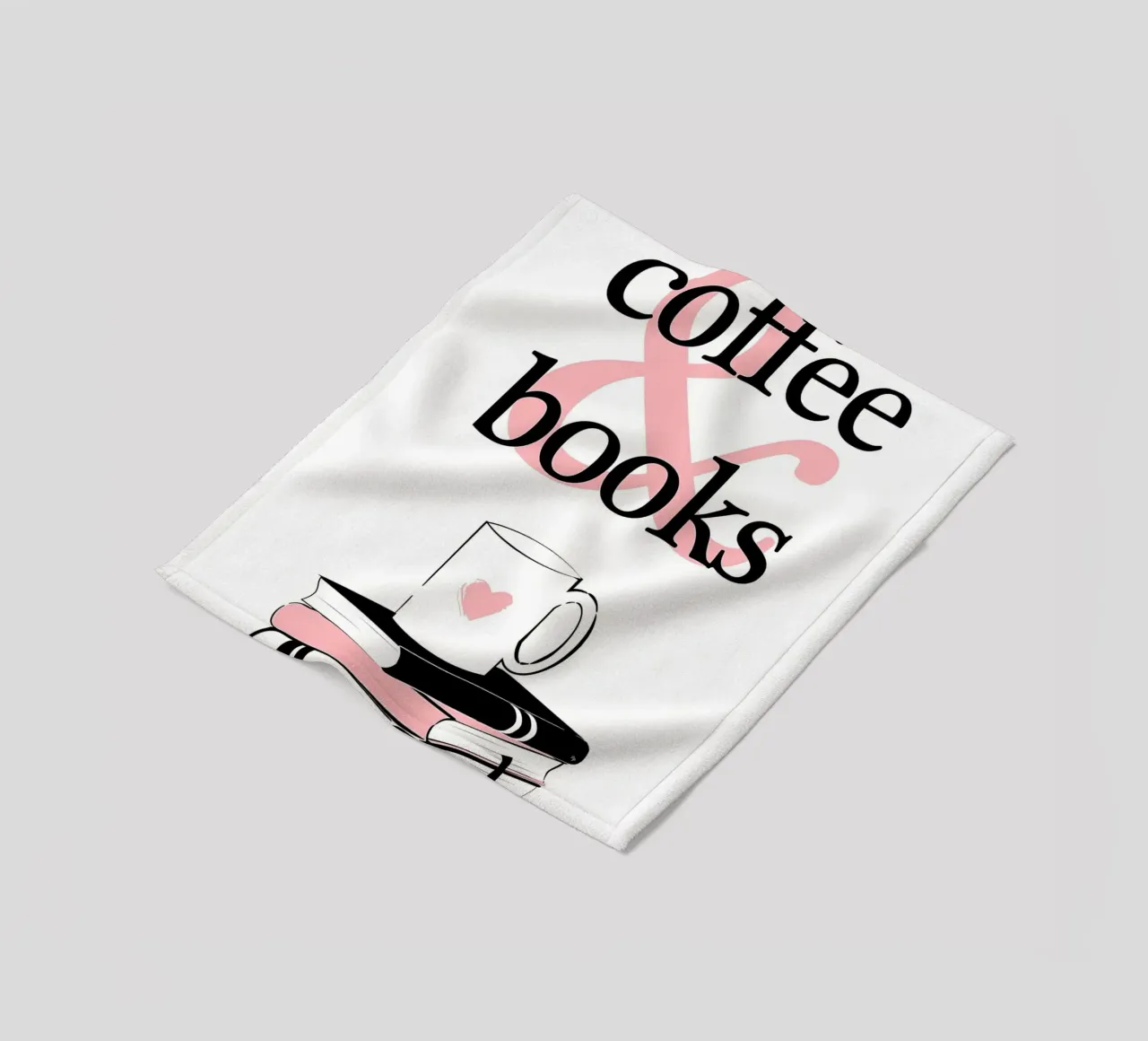 Caffè e libri coperta in pile da Aiden Garcia