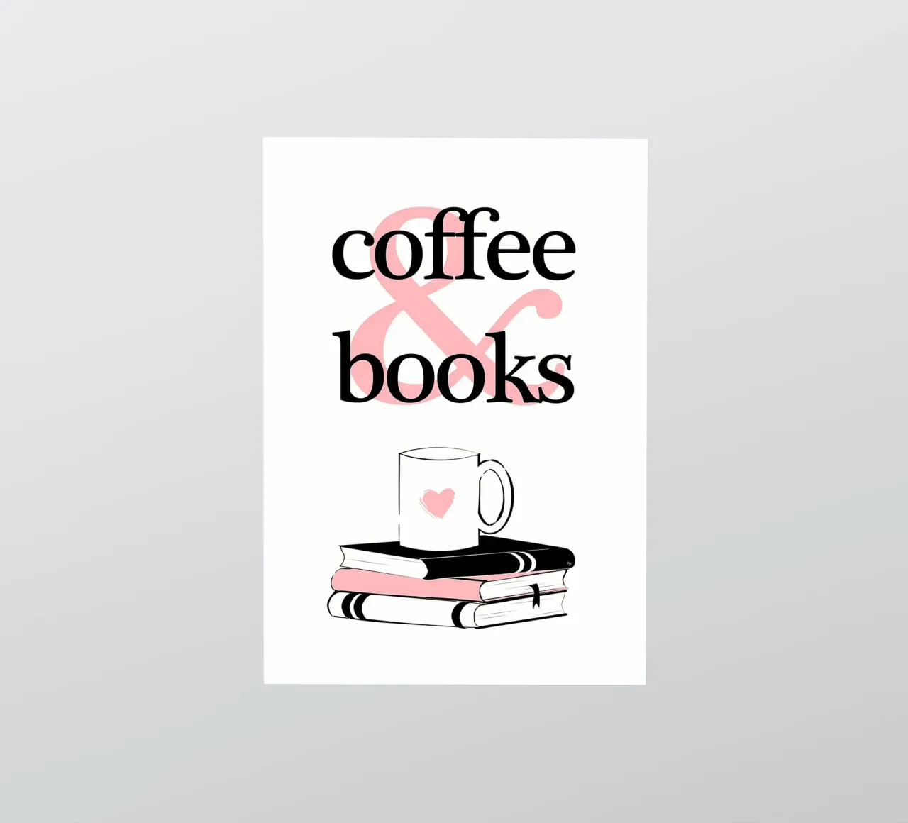 Caffè e libri adesivo da Aiden Garcia