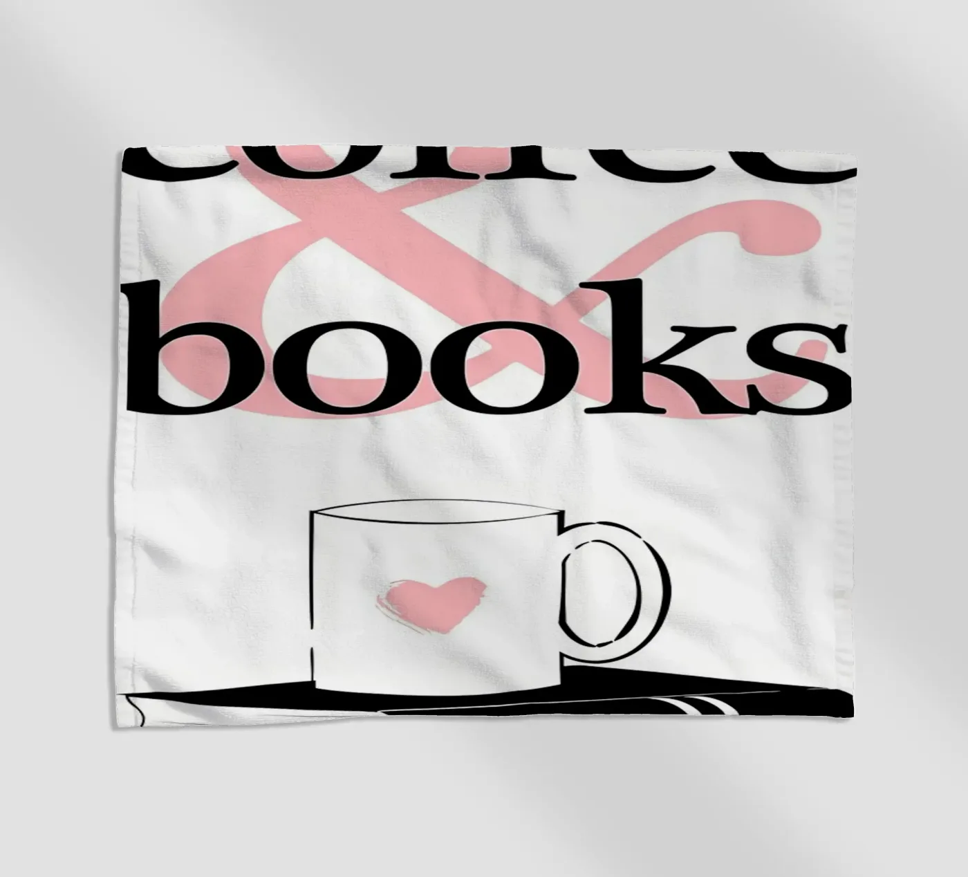 Coffee and books Strandtuch von Aiden Garcia