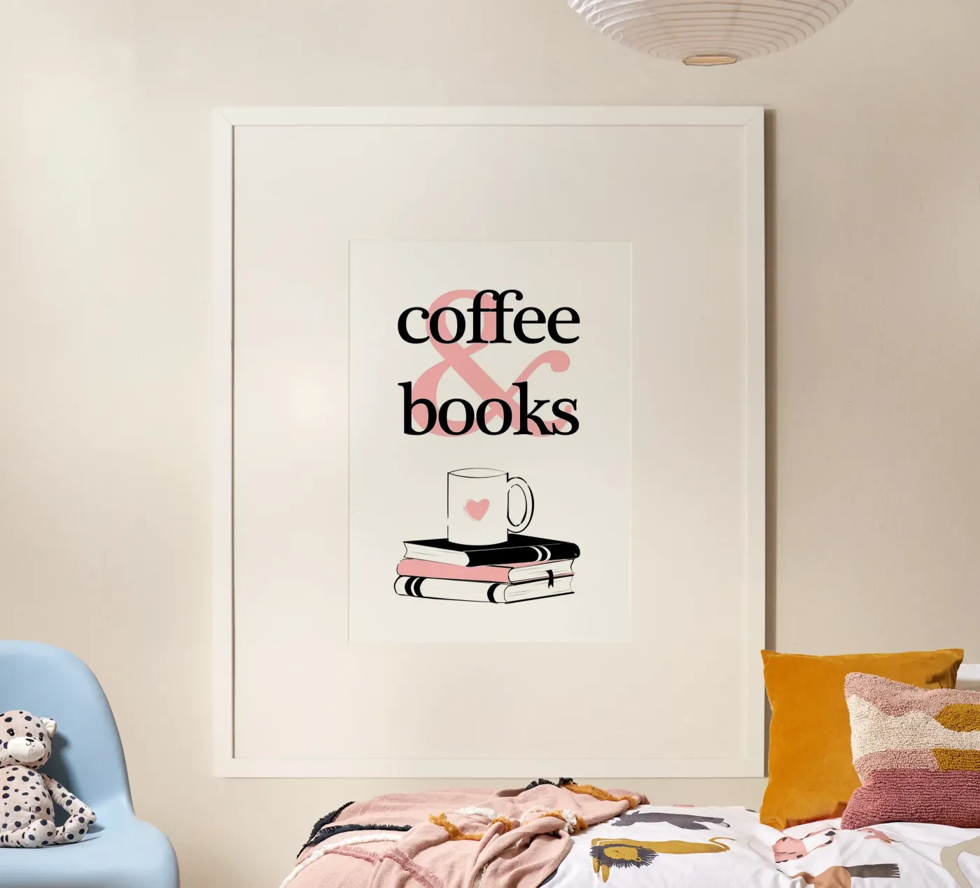 Coffee and books Poster von Aiden Garcia