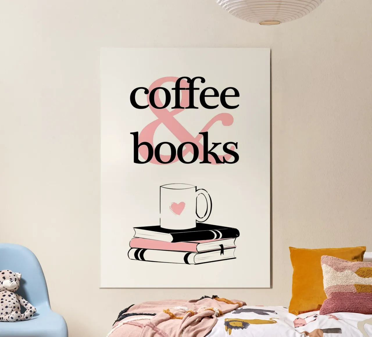 Caffè e libri poster da Aiden Garcia