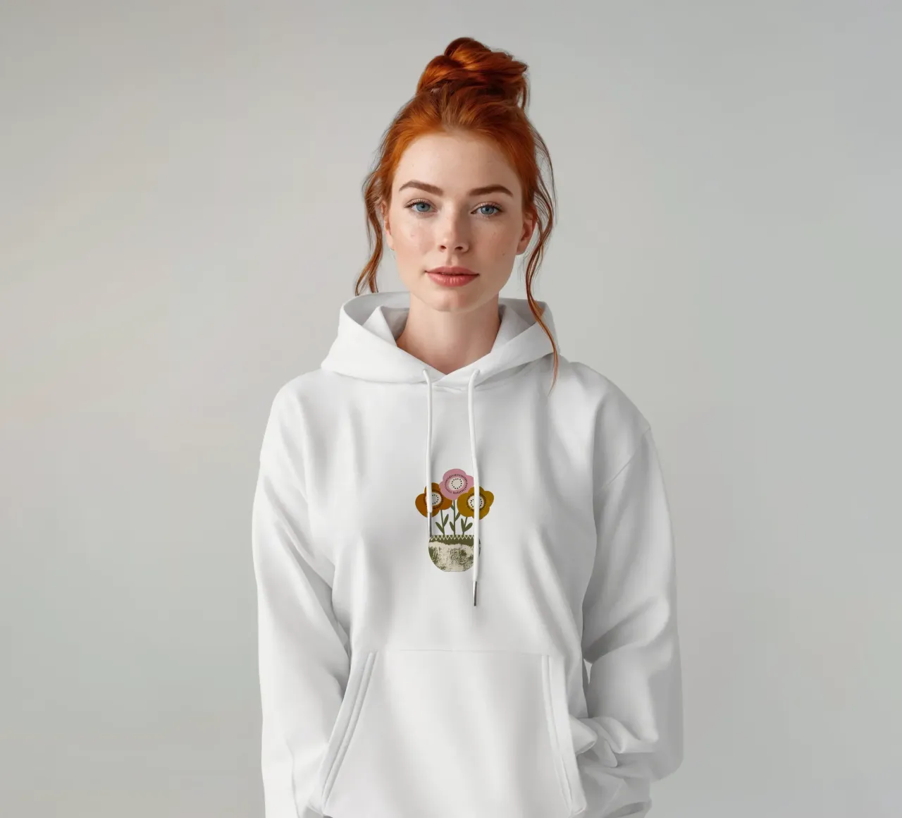 Papaveri di terra - Fiori rustici di Boho felpa con cappuccio da susanacosta