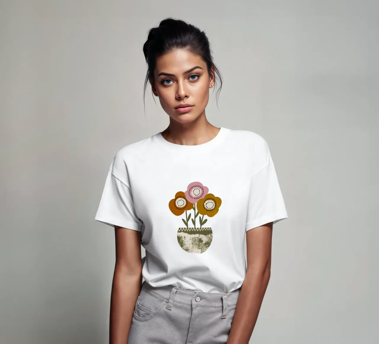 Papaveri di terra - Fiori rustici di Boho t-shirt da susanacosta