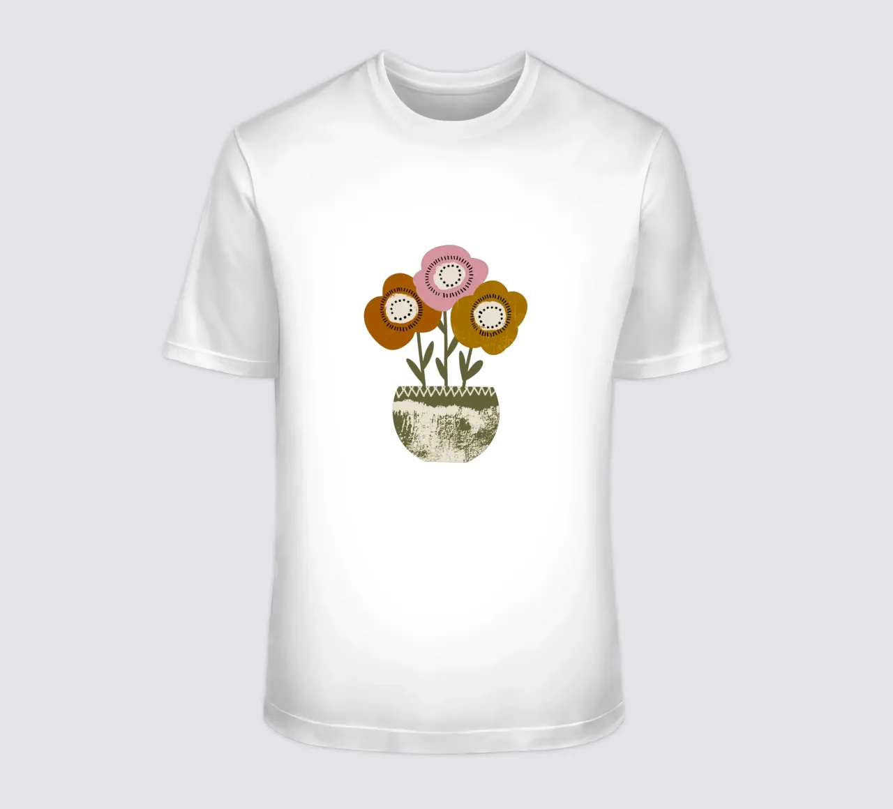 Papaveri di terra - Fiori rustici di Boho t-shirt da susanacosta