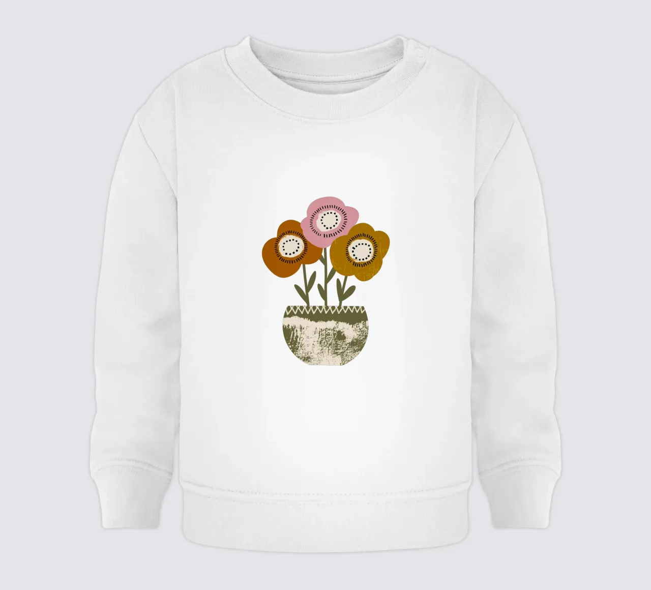 Papaveri di terra - Fiori rustici di Boho felpa neonato da susanacosta