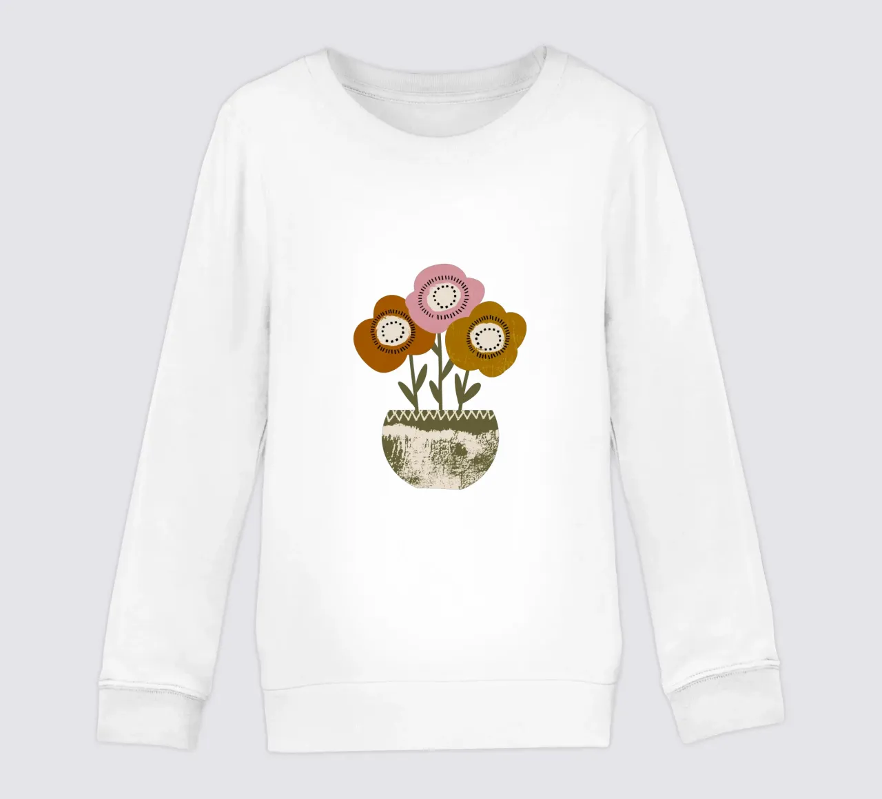 Papaveri di terra - Fiori rustici di Boho felpa bambino da susanacosta