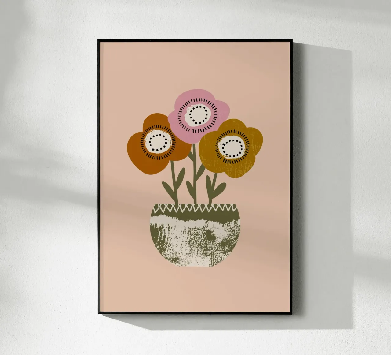 Papaveri di terra - Fiori rustici di Boho plexiglass da susanacosta