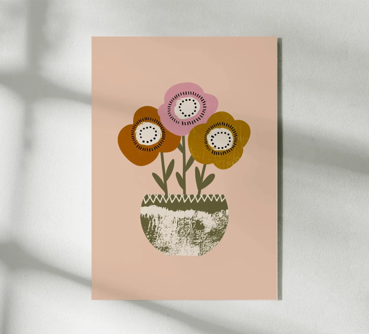 Papaveri di terra - Fiori rustici di Boho plexiglass da susanacosta