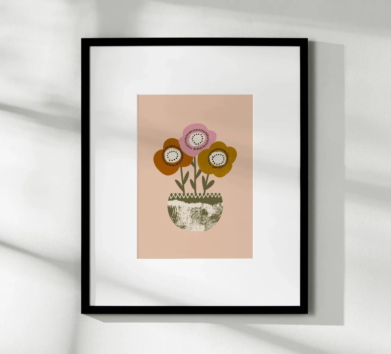Papaveri di terra - Fiori rustici di Boho carta hahnemühle da susanacosta