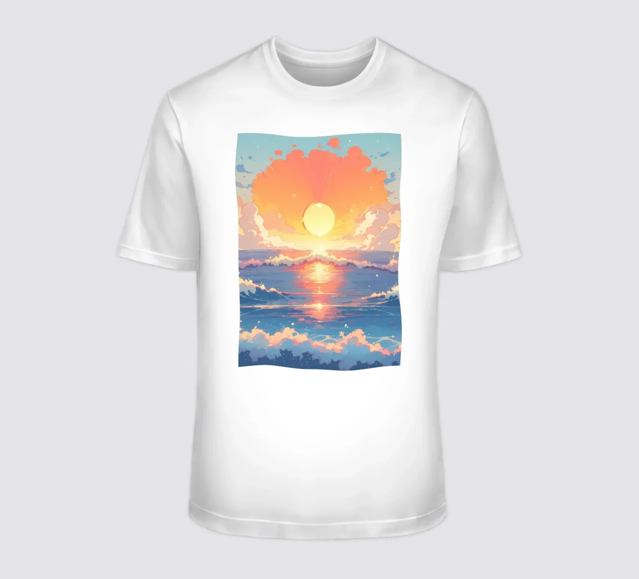 Sunset Ocean Scene t-shirt by Bartosz Powalka